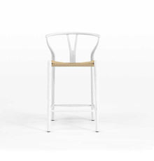 Dagmar Counter Stool - White & Natural Cord-0