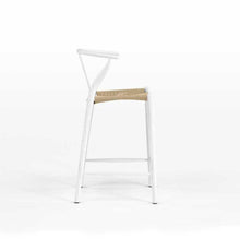 Dagmar Counter Stool - White & Natural Cord-2