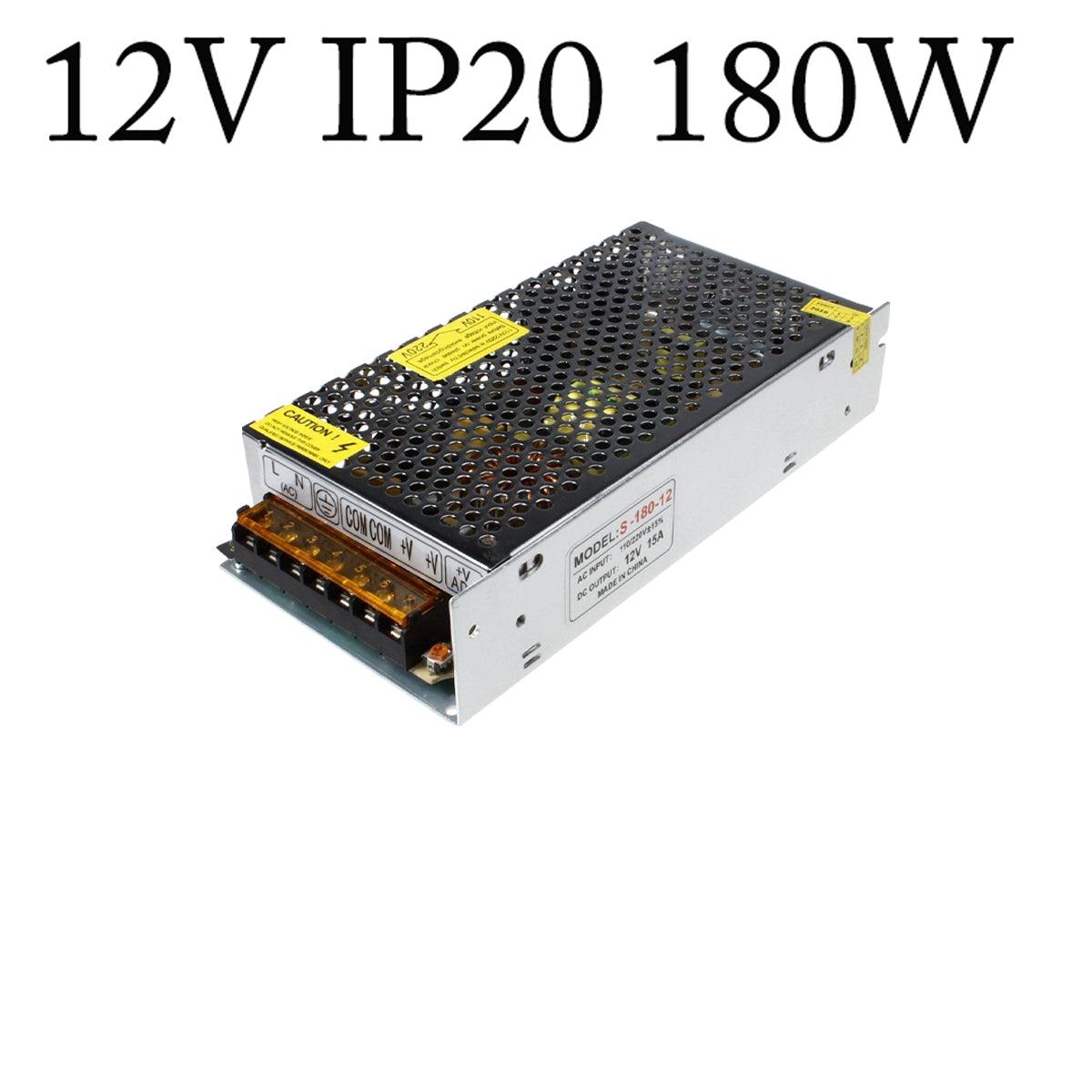 DC 12V IP20 Power Supply Universal Regulated Switching AC to DC Converter AC100V/240V Transformer Driver Adapter for LED Strip Light~4087-8