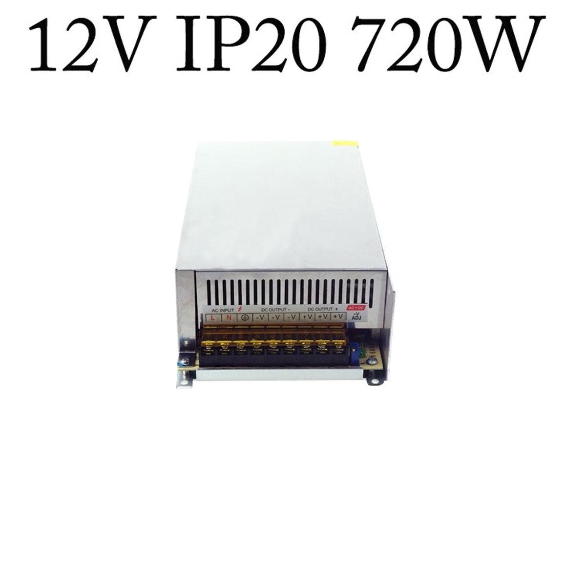 DC 12V IP20 Power Supply Universal Regulated Switching AC to DC Converter AC100V/240V Transformer Driver Adapter for LED Strip Light~4087-1