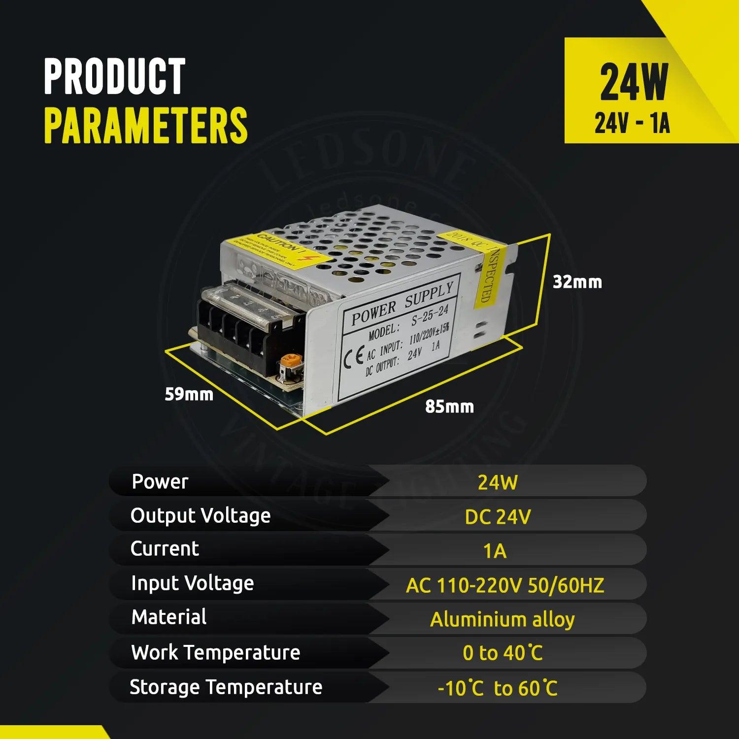 DC 24V Regulated Switching Power Supply,Converter AC 110/220V to DC 24 Volt~4421-9