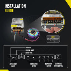 DC 24V Regulated Switching Power Supply,Converter AC 110/220V to DC 24 Volt~4421-5