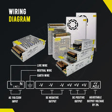 DC 24V Regulated Switching Power Supply,Converter AC 110/220V to DC 24 Volt~4421-7