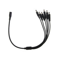 DC power supply splitter 2,4,6 & 8 way DC 2.1mm Female to Male cable for CCTV security cameras~4093-14