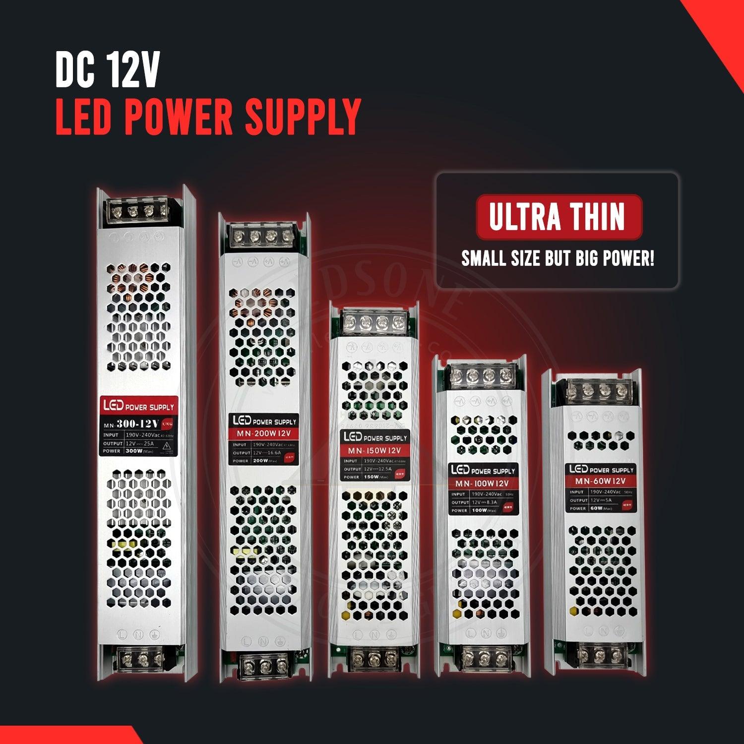 DC12V 100W Ultra Slim LED Driver Power Supply Transformer 240V for LED Strip~2357-2