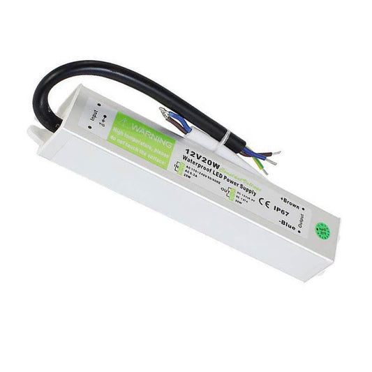 DC12V IP67 20W Waterproof LED Driver Power Supply Transformer~3362-0