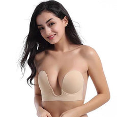 Deep Neckline Silicone Effect Bra - Secret Bra - Puritific