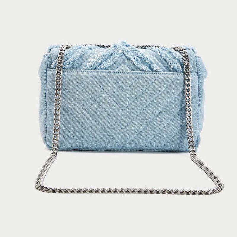 Denim Chain Bag - Puritific