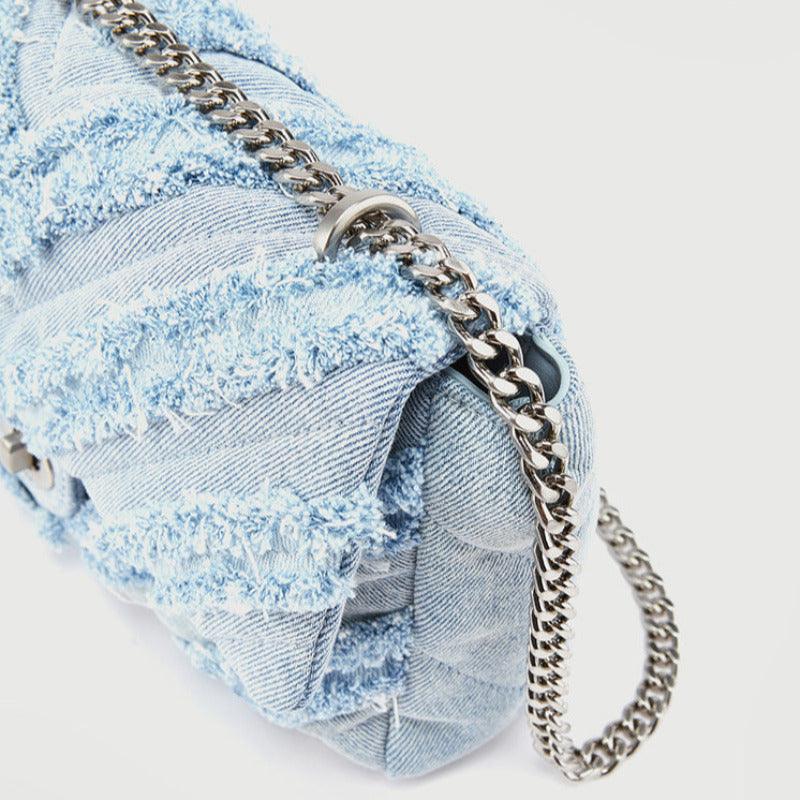 Denim Chain Bag - Puritific