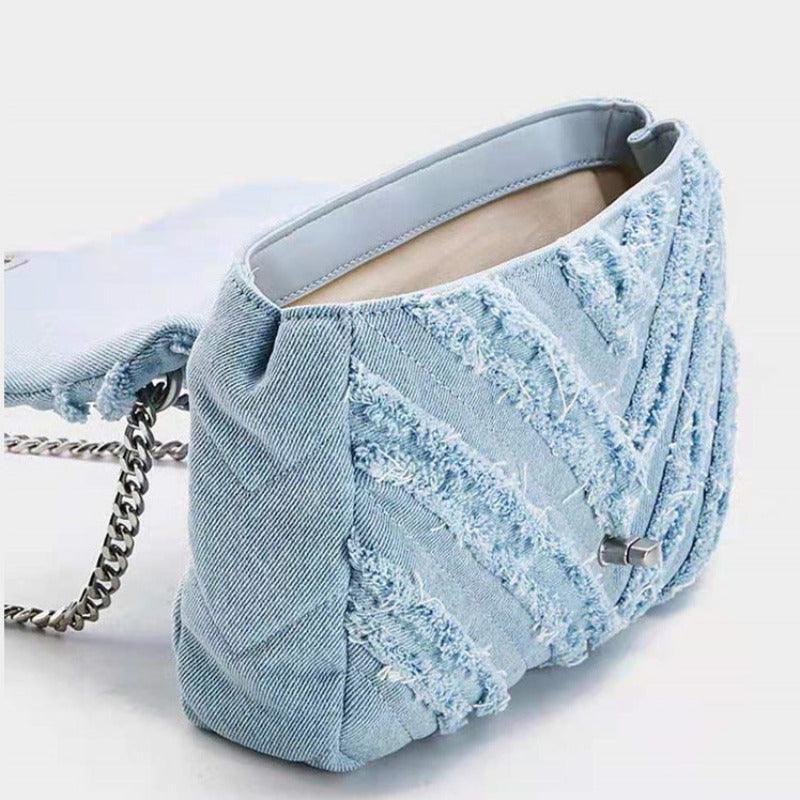 Denim Chain Bag - Puritific