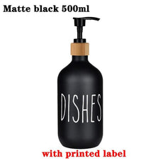 Dish Soap Bottle with Bamboo Pump - Puritific