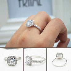 2.00CT Cushion-Cut Queen White Elements Ring - Puritific