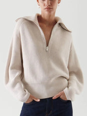 Turtleneck Zipper Sweater - Puritific