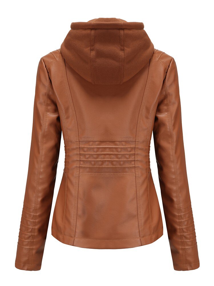 Autumn Winter Pu Faux Leather Jacket - Puritific