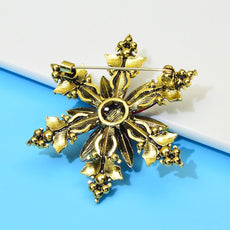 Christmas Crystal Snowflake Pin - Puritific