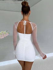 Elegant Backless Sexy Mini Dress - Puritific