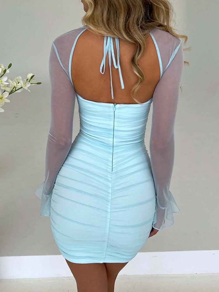 Elegant Backless Sexy Mini Dress - Puritific