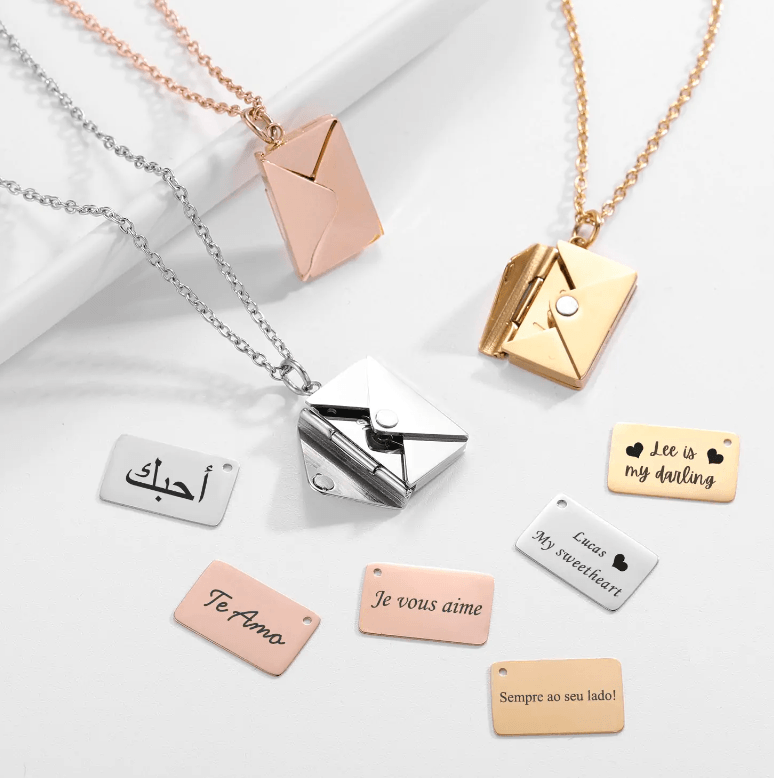 Envelope Personalized Necklace - Puritific