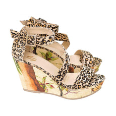 Espadrille Wedges Silvia Cobos Tropical Cheetah Print - Puritific