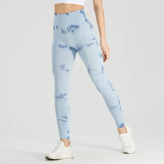 Seamless Tie Dye Leggings - Puritific