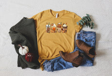 Fall Coffee Shirt, Fall Latte Shirt - Puritific