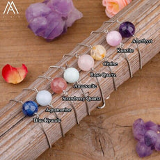 Fashion Women Natural Sphere Stone Beads Bracelet Jewelry - Puritific