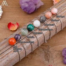 Fashion Women Natural Sphere Stone Beads Bracelet Jewelry - Puritific