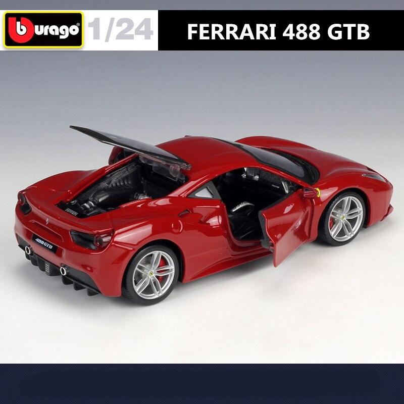 Ferrari 488 GTB Alloy Sports Car Model - Puritific