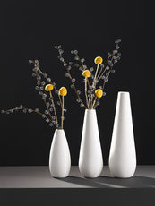 White Porcelain Flower Vases - Puritific