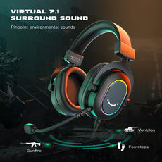 Fifine Dynamic RGB Gaming Headset with Mic Over-Ear - Puritific