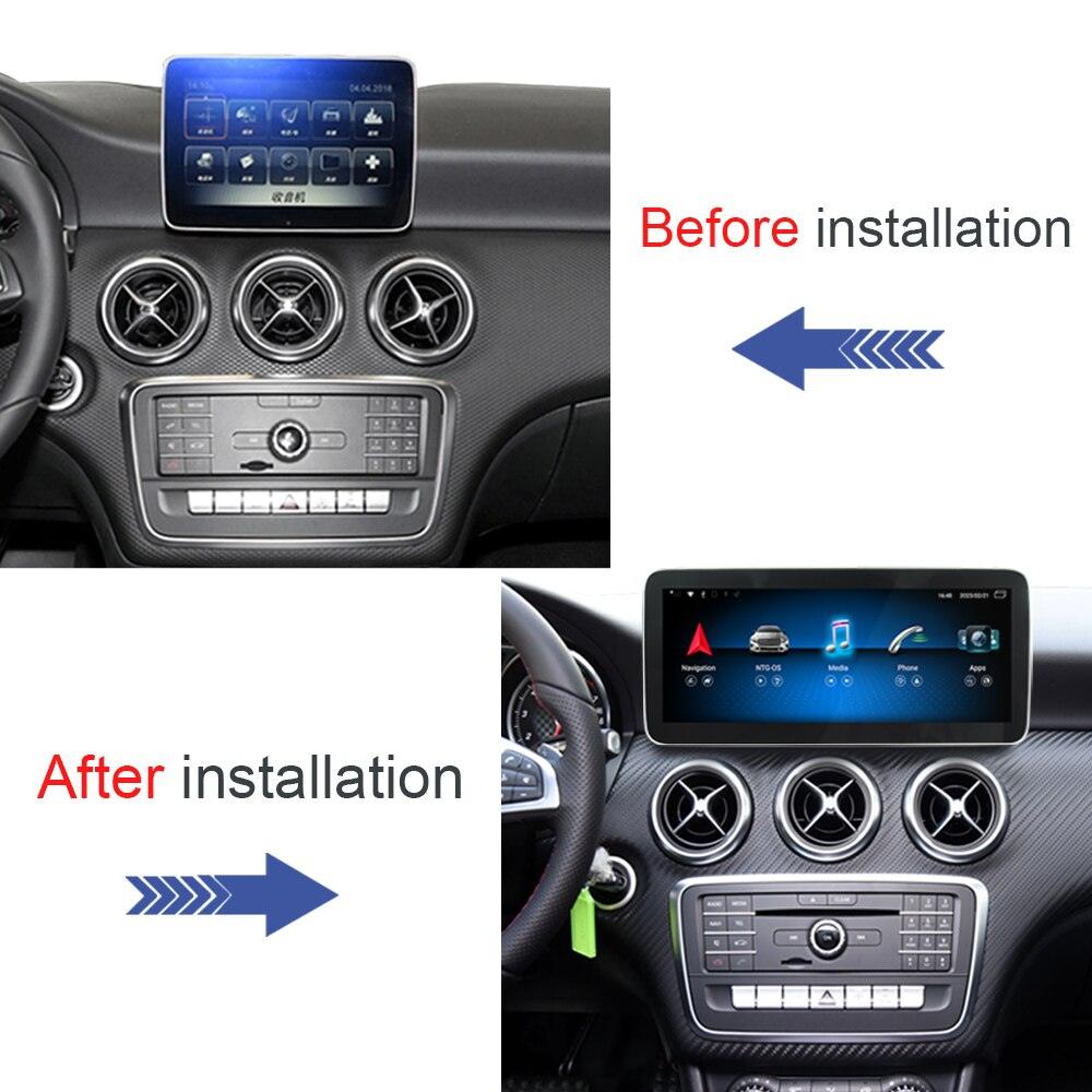 For Mercedes Benz A W176 A180 200 2013 to 2018 Android 12 4G CarPlay Car DVD Radio GPS Navigation Multimedia Player HD Screen - Puritific