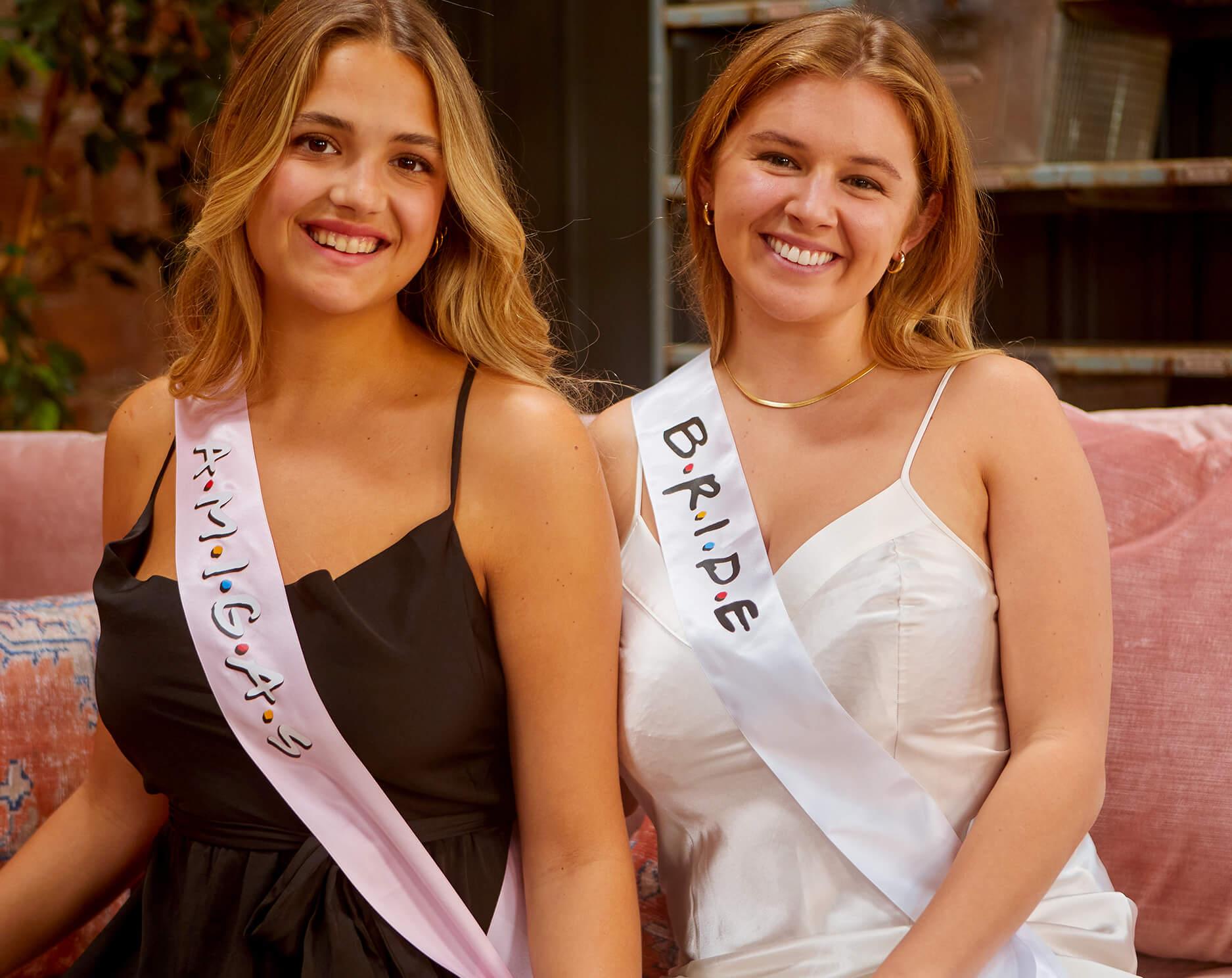 FRIENDS - Bachelorette Party Sashes | Amigas and Bride - Puritific