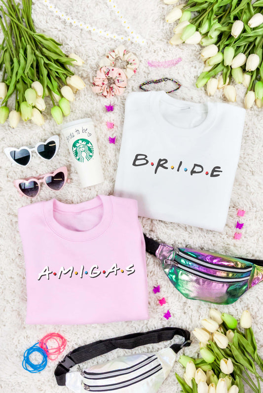 FRIENDS - Bride | Amigas 90s Sweatshirts - Puritific