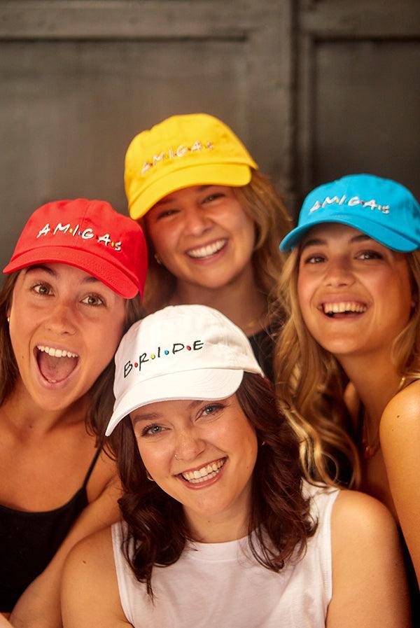 FRIENDS - Bride | Amigas - Breezy Bachelorette Party Hats! - Puritific