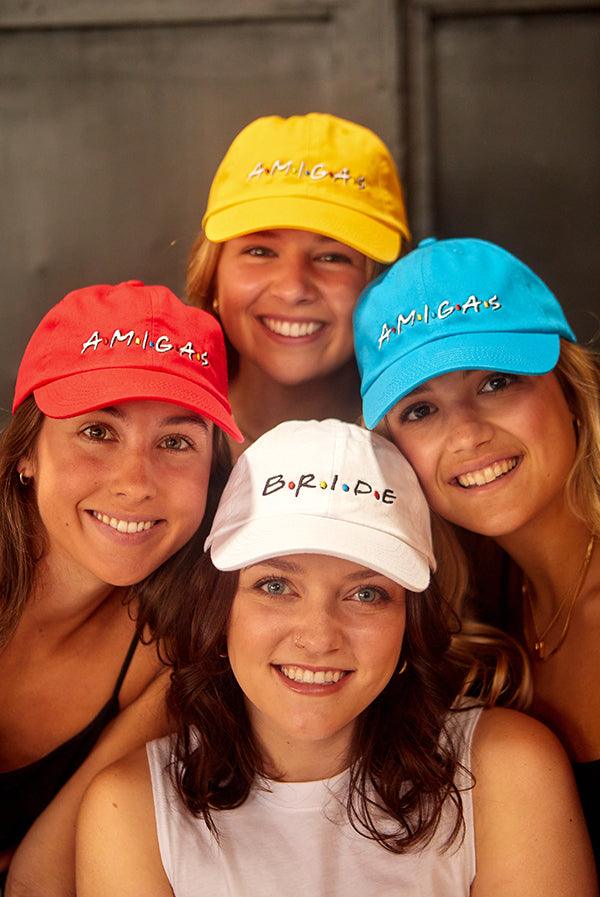 FRIENDS - Bride | Amigas - Breezy Bachelorette Party Hats! - Puritific