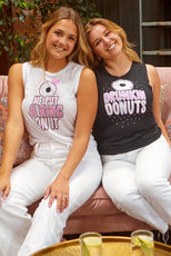 Funny Donut Bachelorette Tank Tops - He Put a Ring On It | Drunkin Donuts - Puritific