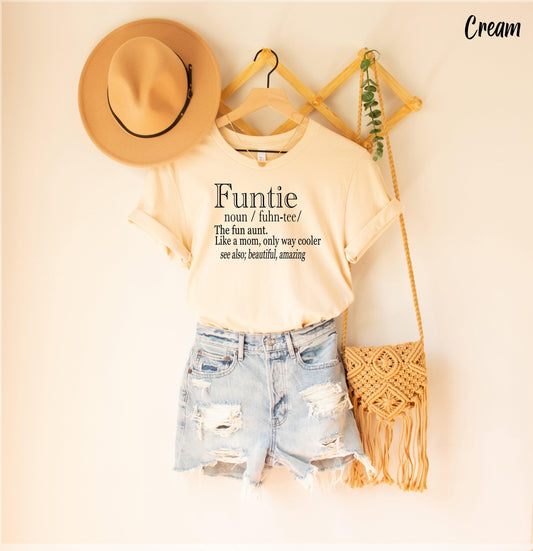 Funtie Definition Shirt, Aunt Shirt - Puritific