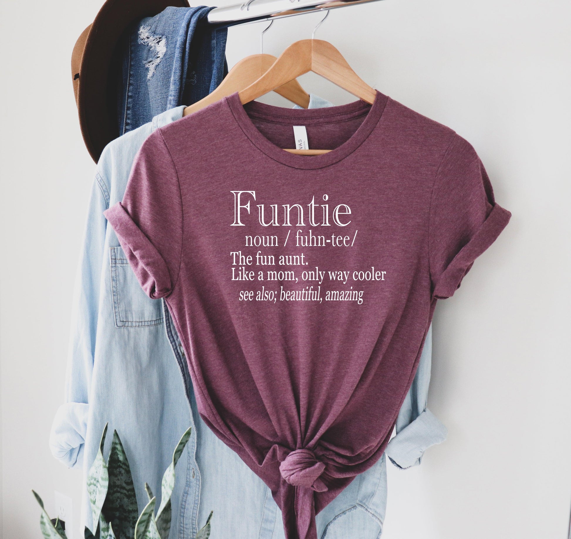 Funtie Definition Shirt, Aunt Shirt - Puritific