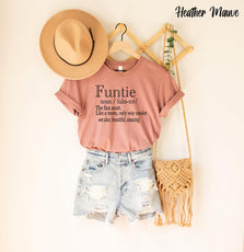 Funtie Definition Shirt, Aunt Shirt - Puritific