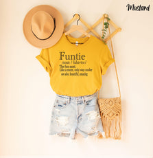 Funtie Definition Shirt, Aunt Shirt - Puritific