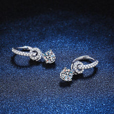 Genuine Moissanite Drop Earrings - Puritific