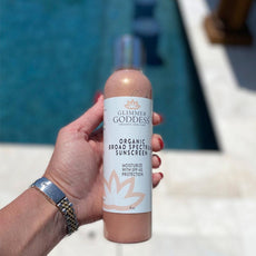 Goddess Glow Shimmer Sunscreen Lotion - Broad Spectrum SPF 40+ - Puritific