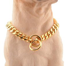 Gold Link Chain Collar for Dogs - Puritific