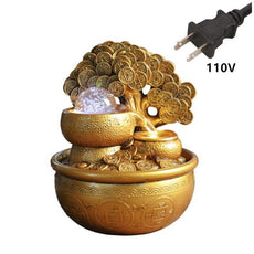 Gold Money Tree Water Fountain Ornaments - Puritific