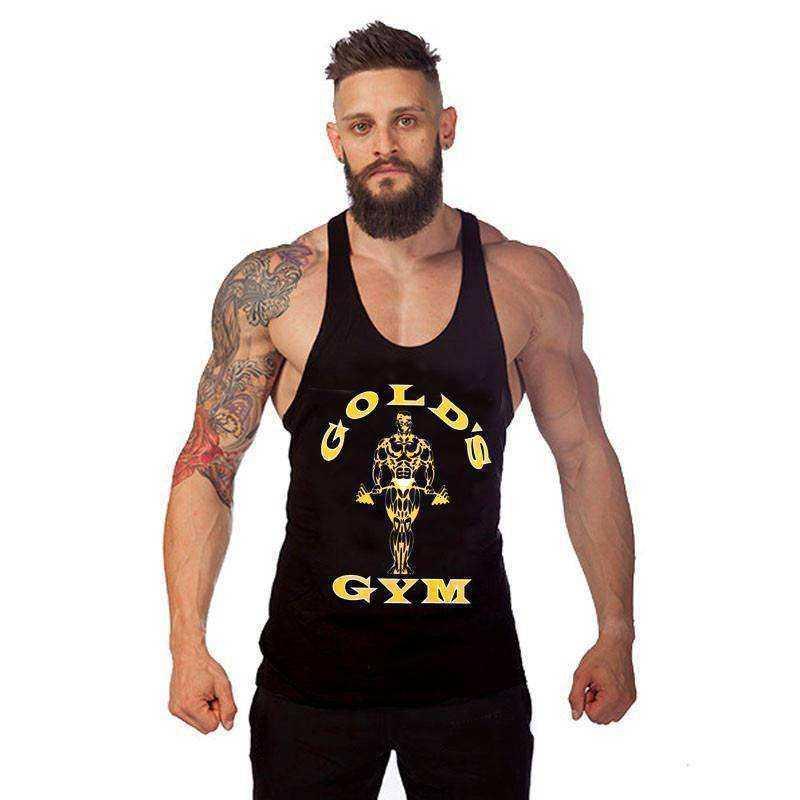 Golds Aesthetic Gym Tank Top Men - Puritific