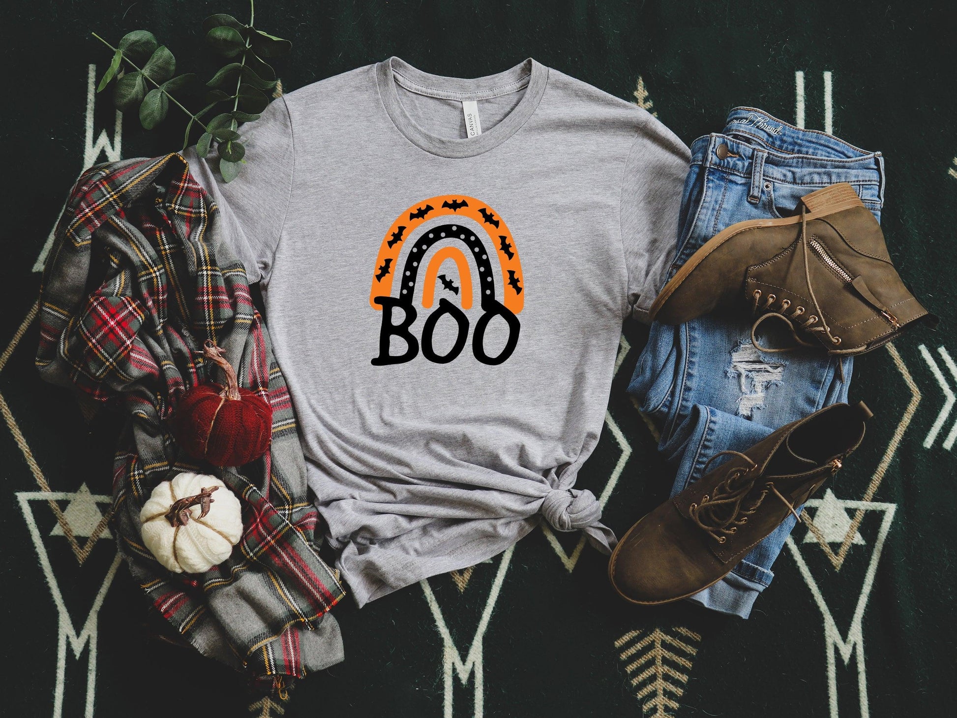 Halloween Boo Shirt, Gnomes Halloween Rainbow shirt - Puritific