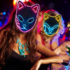 Halloween LED Glowing Cat Mask - Puritific