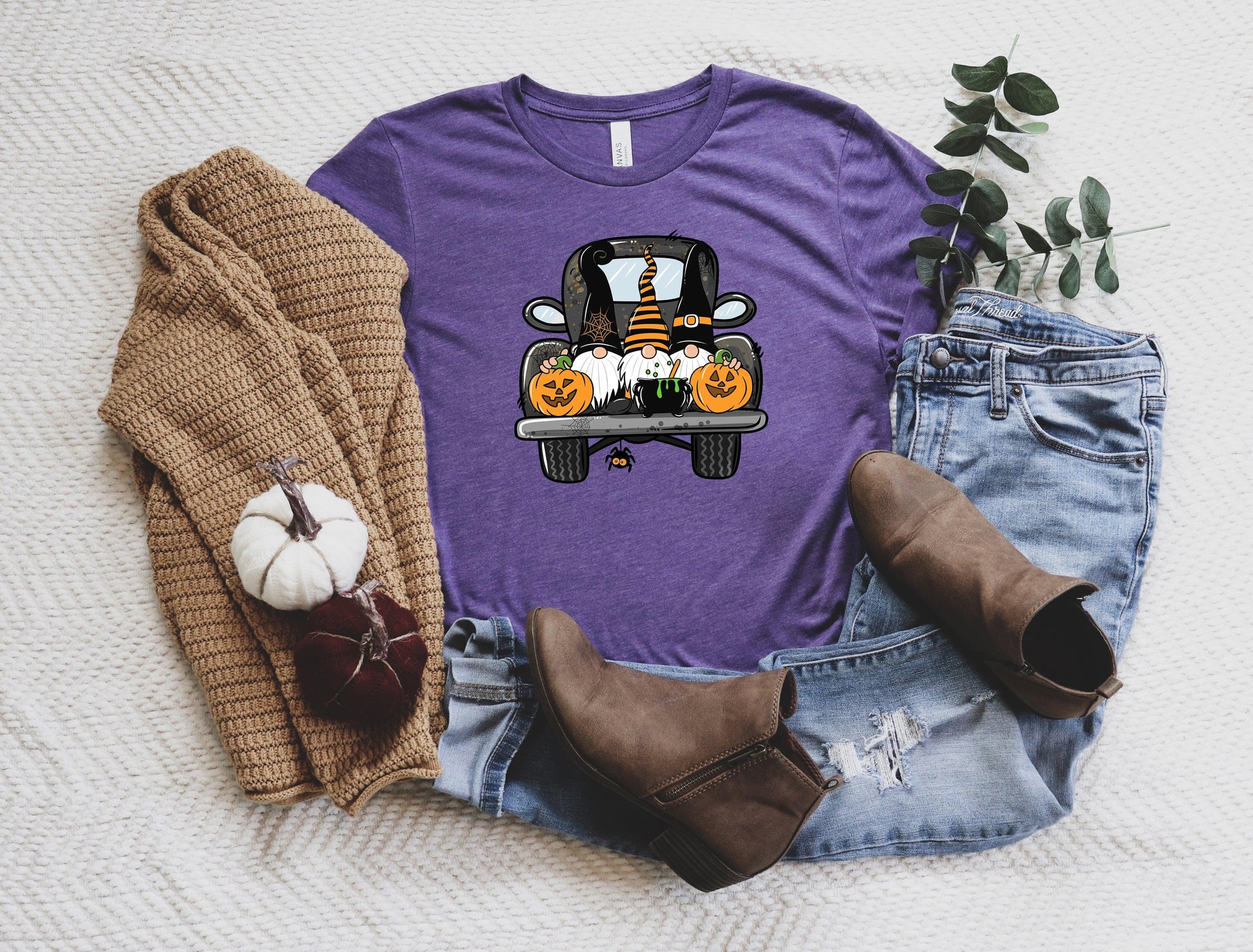 Halloween Truck Shirt, Halloween Gnomes Shirt - Puritific