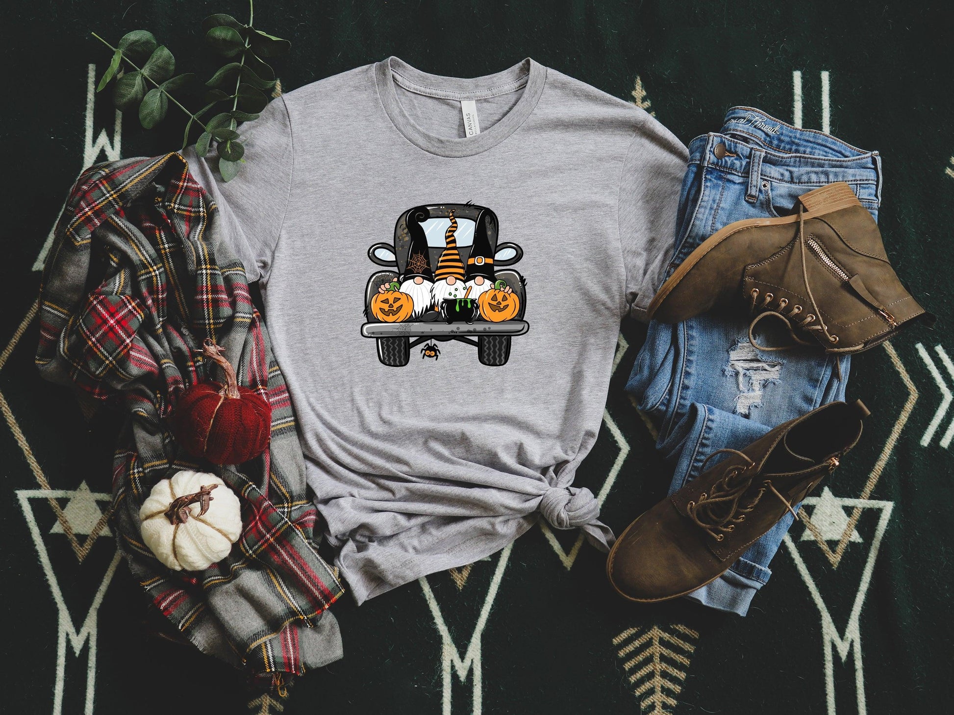 Halloween Truck Shirt, Halloween Gnomes Shirt - Puritific