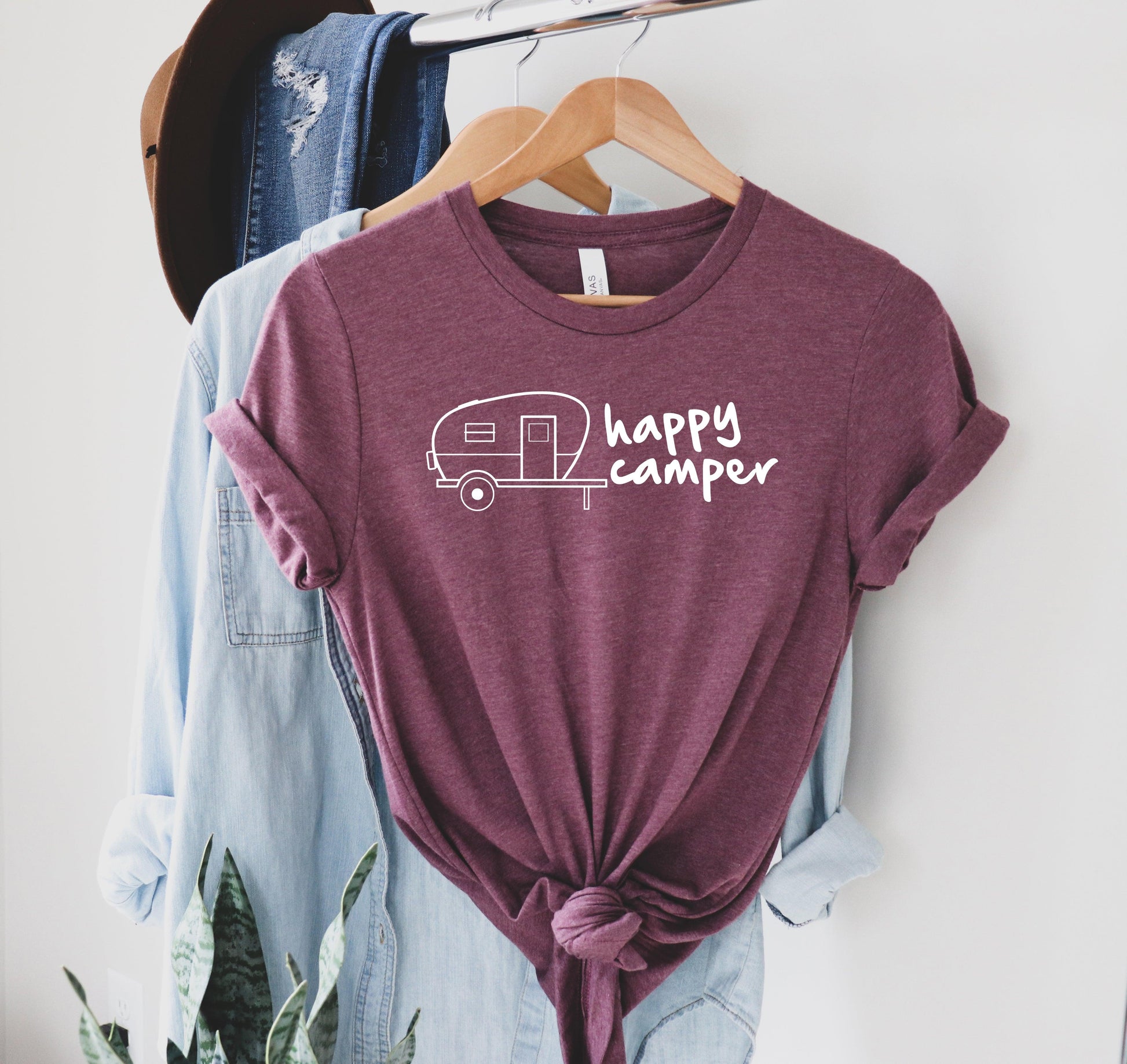 Happy Camper Shirt, Camping Shirt - Puritific